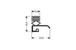 CoolX - Kraalprofiel met magneet m25 - 2.55mtr/lng 