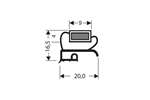 CoolX - Kraalprofiel met magneet m15 - 2.55mtr/lng 