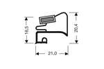 CoolX - Kraalprofiel met magneet m25 - 2.55mtr/lng 
