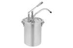 Lineoplus - PREMIUM SAUSDISPENSER VOLLEDIG IN RVS - INOX POT 4.5L INCL DEKSEL, PER STUK 
