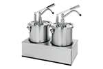 Lineoplus - Premium sausdispenser volledig in rvs - inox pot 4.5l incl deksel, per st, set 2 