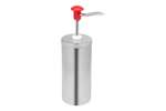 Lineoplus - Standaard rvs sausdispenser - inox pot 2.25l incl deksel, per stuk 