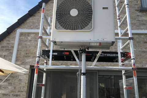 - KSF draagbare montagelift CM-340 - max. hoogte 3,3m - 120kg   - KSF draagbare montagelift CM-340 - max. hoogte 3,3m - 120kg