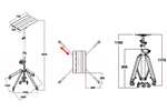  - Draagbare montagelift cm-520 - max. tilhoogte 4,9m - 90kg 