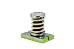  - Verend antivibratie-element - max. 100kg - voor bevestiging op montagerail of frame 