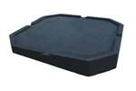 Big Foot Systems - Optionele mat - aflopend 5.0° - anti vibratie - 450x450mm 