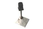Lineoplus - Rvs vierkantige vloerbevestiging - 60x60x3mm met 2 gaten 