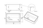 Linum - Rvs bain-marie bak gn 1/1 - met afvoeropening 2" 