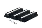 Luftx - Montageblok rubber 600x130x95 incl. fittingen - M10 - 3pce/pck 