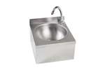 Linum - RVS HANDWASBAKJE MET ROND SPOELBAKJE - 300X315MM - ZONDER RUGWAND 