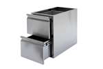 Linum - Neutrale rvs ladeblok - 2 lades - gn1/1 - aisi304 