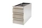 Linum - Neutrale rvs ladeblok - 3 lades - gn1/1 - aisi304 