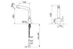 DMP Electronics - Infraroodkraan - oceanus plus 200 bt - dual sensor - met batterijen 