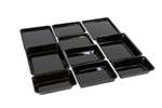 Lineoplus - Kit gn - rechthoekige schalen - voor toonbank 800x800mm 