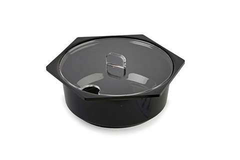 Lineoplus - Saladekom - ronde zeshoek - 2,5l - 215x215x85mm  Lineoplus - Saladekom - ronde zeshoek - 2,5l - 215x215x85mm