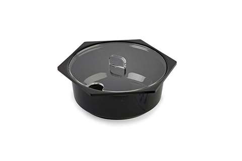 Lineoplus - Saladekom - ronde zeshoek - 1,5l- 180x180x85mm  Lineoplus - Saladekom - ronde zeshoek - 1,5l- 180x180x85mm