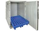 Melform - Cargoline isotherme container 1350l - op palletframe (6 poten) 