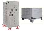 Melform - Cargoline isotherme container 775l - op 4 voeten 