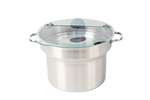 Mobile Containing - Scharnierend deksel voor soepketel - 1/3 rvs - 2/3 gehard glas 