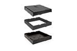 Polibox - Inzetstuk single pizza systeem - 410x410x75mm 