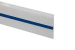 CoolX - Stootrand wit - pe - blauw inzetprofiel - zonder gaten - 100x15mm - 2mtr/lng 