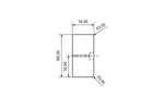 CoolX - Stootrand - geboord - excl. doppen - 100x50mm - 2mtr/lng 