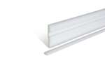 CoolX - Plintprofiel met inzetprofiel - pe - 100x15mm - 2mtr/lng 
