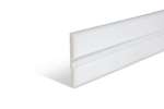 CoolX - Plintprofiel met inzetprofiel - pe - 150x15mm - 2mtr/lng 