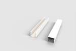 CoolX - U-vormig profiel - 40x40x40mm - 3mtr/lng - gelakt staal 