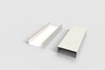 CoolX - U-vormig profiel - 40x80x40mm - 3mtr/lng - gelakt staal 