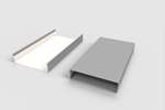 CoolX - U-vormig profiel - 40x160x40mm - 3mtr/lng - gelakt staal 