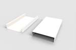 CoolX - U-vormig profiel - 40x160x40mm - 3mtr/lng - gelakt staal 