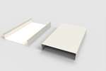 CoolX - U-vormig profiel - 40x180x40mm - 3mtr/lng - gelakt staal 
