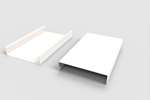 CoolX - U-vormig profiel - 40x180x40mm - 3mtr/lng - gelakt staal 