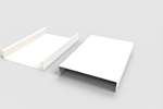 CoolX - U-vormig profiel - 40x200x40mm - 3mtr/lng - gelakt staal 