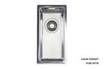 Linum - Spoelbak 180x400x140mm r15 - gepolijst - afvoer achter 115/88 -incl accessoires 