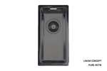 Linum - Spoelbak 180x400x140mm r15 - gepolijst - afvoer achter 115/88 -incl accessoires 