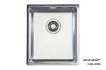 Linum - Spoelbak 340x400x200mm r15 - gepolijst - centrale afvoer 115/88 -incl accessoires 