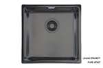 Linum - Spoelbak 400x400x200mm r15 - gepolijst - centrale afvoer 115/88 -incl accessoires 