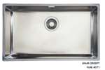Linum - Spoelbak 710x400x195mm r15 - gepolijst - centrale afvoer 115/88 -incl accessoires 