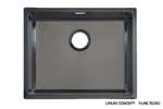 Linum - Spoelbak 500x400x185mm r15 - gepolijst - afvoer 115/88 - pvd 