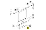 Ramiblind - Standaard handgreep kunststof grijs - ral 7035 * mm 000 1 * onderdeel no 13 