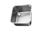 Ronda - Vd3320-1s inlasspoelbak 330x330x200mm - links met overloop 