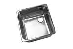 Ronda - Vdi4030-1s opbouwspoelbak 400x400x300mm - links met overloop 