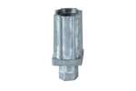 Linum - Inbuisvoet 30x30mm - zamac naturel 