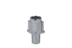 Linum - Inbuisvoet 40x40mm - zamac vernikkeld - + rvs regelstuk 