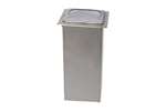 San Jamar - Inbouw servetdispenser met rvs koker - transparant front - interfold 