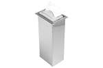 San Jamar - Inbouw servetdispenser met rvs koker - transparant front - interfold 
