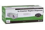San Jamar - Inbouw servetdispenser met koker - minivouw - mat verchroomd 