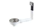 Linum - VERLENGDE AFVOER- EN OVERLOOPSET VR - SPOELBAK MAX 200MM DIEP/ AFVOER 3 1/2" 